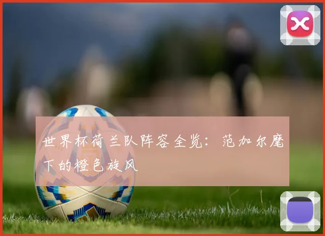 世界杯荷兰队阵容全览:范加尔麾下的橙色旋风
